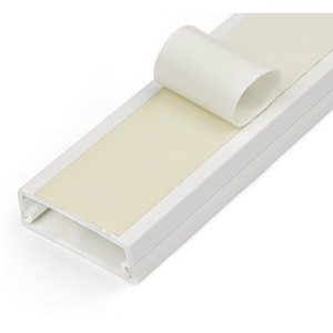 StarTech.com Cable Management Raceway w/Adhesive Tape 39in - Network Cable Hider Kit - Solid Wire Duct System - Power Cord