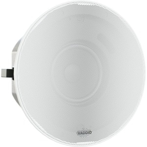 Vaddio 2-way Ceiling Mountable, Flush Mount, Wall Mountable, Recessed Mount, In-wall Speaker - 40 W RMS - White - TAA Comp
