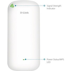 D-Link DAP-X1860 802.11ax 1.76 Gbit/s Wireless Range Extender - 2.40 GHz, 5 GHz - 2 x Internal Antenna(s) - MIMO Technolog