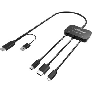 Comprehensive SimpliShare 4K Presentation Adapter Cable - 6 ft HDMI/Mini DisplayPort/Micro USB/USB/USB-C A/V Cable for Aud