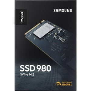 Samsung 980 PCIe 3.0 NVMe Gaming SSD 250GB - Desktop PC Device Supported - 2900 MB/s Maximum Read Transfer Rate - 256-bit 