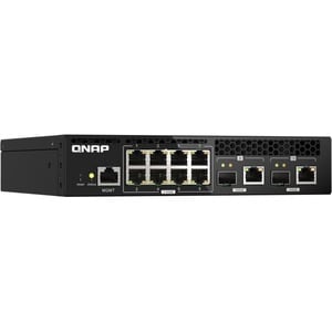 QNAP QSW QSW-M2108R-2C 10 Ports Manageable Ethernet Switch - 2 Layer Supported - Modular - 60 W Power Consumption - Optica