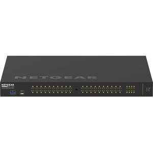 Netgear M4250-40G8XF-PoE+ AV Line Managed Switch - 40 Ports - Manageable - 3 Layer Supported - Modular - 89.20 W Power Con