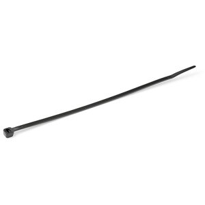 StarTech.com 100 Pack 8" Cable Ties - Black Large Nylon/Plastic Zip Ties Adjustable Network Cable Wraps UL TAA - Cable Tie