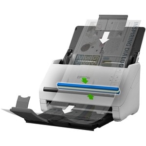 Epson WorkForce DS-530II Sheetfed Scanner - 600 x 600 dpi Optical - 24-bit Color - 8-bit Grayscale - 35 ppm (Mono) - 35 pp
