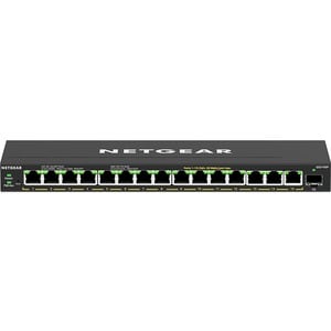 Netgear GS316EP Ethernet Switch - 15 Ports - Manageable - 3 Layer Supported - Modular - 1 SFP Slots - 180 W PoE Budget - T