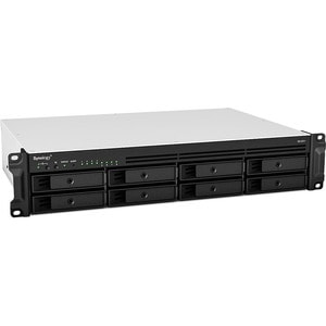 8-bay RackStation (up to 12-bay) AMD RyzenTM V1500B Quad Core 2.2 GHz 4GB RAM (up to 32GB) 10GbE NIC support (optional)