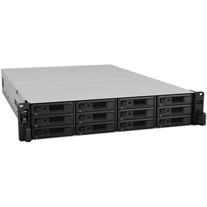 12-bay RackStation (up to 36-bay) Intel Xeon D-1541 8-core 2.1 GHz (turbo to 2.7 GHz) 8GB RAM (up to 64GB)  2x10GbE Base T