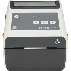 Zebra ZD421-HC Desktop Direct Thermal Printer - Monochrome - Portable - Label/Receipt Print - USB - USB Host - Wireless LA