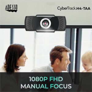 Cybertrack H4 - High resolution desktop webcam 1080P - 1080P Manual Focus High Definition - 2.1 Megapixel CMOS sensor - Vi