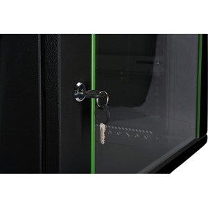 Digitus Dynamic Basic 12U Wall Mountable Rack Cabinet for LAN Switch, Patch Panel - 482.60 mm Rack Width x 365 mm Rack Dep