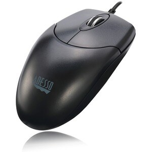 Adesso iMouse M6 Full-size Mouse - USB - Optical - 3 Button(s) - Black - Cable - 1000 dpi - Scroll Wheel - Symmetrical