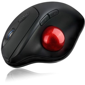 Adesso iMouse T30 Mouse - Radio Frequency - USB - Optical - 7 Button(s) - Black - Wireless - 2.40 GHz - 4800 dpi - Trackba