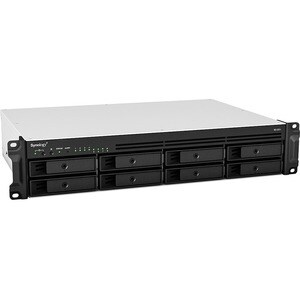 Synology RackStation RS1221RP+ 8 x Total de compartimentos Sistema de armazenamento SAN/NAS - AMD Ryzen Quad-core (4 núcle
