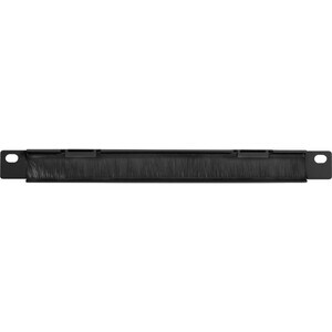 Digitus Cable Organizer - Jet Black - 1 Pack - Brush Panel - Steel