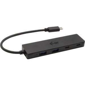 i-tec USB Hub - USB 3.1 Type C - Portable - Black - 4 Total USB Port(s) - 2 USB 3.0 Port(s) - 2 USB 3.1 Port(s) - PC, Mac,