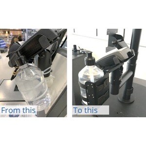 Montant SpacePole pour Distributeur de désinfectant - Noir