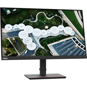 Lenovo ThinkVision S24e-20 24" Class Full HD LCD Monitor - 16:9 - Raven Black - 23.8" Viewable - Vertical Alignment (VA) -