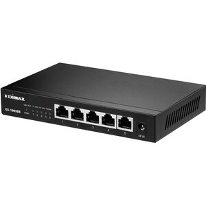 Switch Ethernet Edimax GS-1005BE 5 Porte - 2 Layer supportato - Coppia incrociata - Desktop, Parato montabile