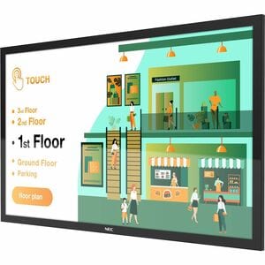 NEC Display MultiSync M431 1092,20 mm 4K UHD LCD Collaboration Display - Projiziert kapazitiv - Touchscreen - 16:9 Seitenv