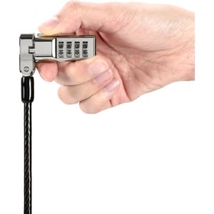 Kensington Universal 3-in-1 Combination Laptop Lock - 5.91 ft Cable - Resettable - Combination Lock - Carbon Steel, Plasti