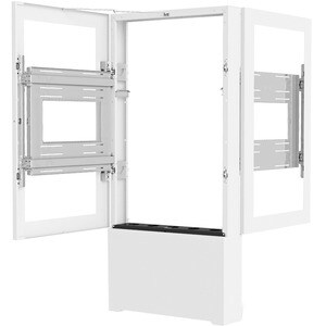 Chief Impact LF43UWP-B2B Floor Mount for Display, Kiosk - White - 2 Display(s) Supported - 43" Screen Support - 125 lb Loa