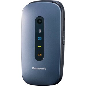 Panasonic KX-TU456 Feature Phone - 6.1 cm (2.4") Active Matrix TFT LCD 240 x 320 - 2G - Blue - Flip - 1 SIM Support - SIM-