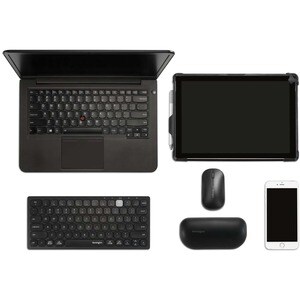 Kensington Keyboard - Wireless Connectivity - USB Interface - Spanish - Black - Scissors Keyswitch - Bluetooth - 5 - 10 m 