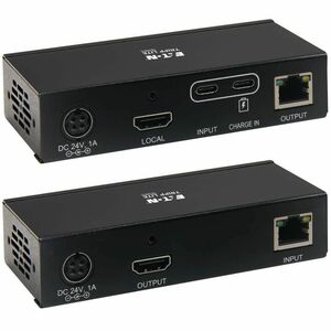 Eaton Tripp Lite Series USB-C to HDMI over Cat6 Extender Kit, KVM Support, 4K 60Hz, 4:4:4, USB, PoC, HDCP 2.2, up to 230 f