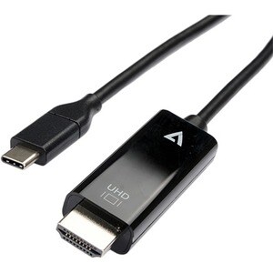 V7 V7UCHDMI-2M 2.01 m HDMI/USB-C A/V Cable - Cable for Audio/Video Device, Desktop Computer, Notebook, Tablet, Mobile Devi