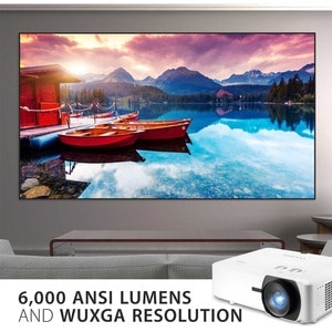 ViewSonic LS920WU 3D DLP Projector - Floor Mountable, Ceiling Mountable - High Dynamic Range (HDR) - 1920 x 1200 - Front -