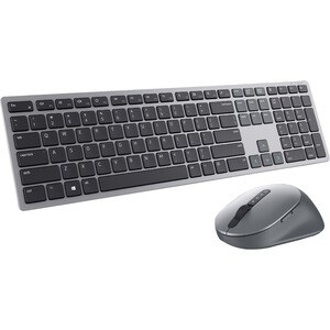 Tastiera e mouse Dell Premier KM7321W - QWERTY - Italiano - USB Wireless Bluetooth/RF - Grigio - USB Wireless Bluetooth/RF