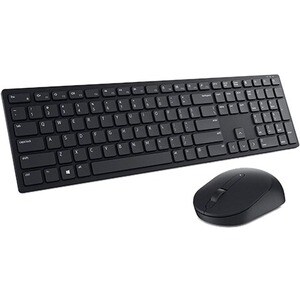 Dell Pro KM5221W Tastatur & Maus - QWERTY - Englisch (US) - Kabellos, Funk USB, Schwarz - Maus, Optische, Kabellos, Funk, 
