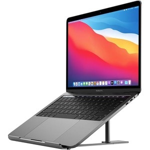 Alogic Metro Adjustable & Portable Folding Notebook Stand - Space Grey - Desk - Aluminium Alloy - Space Gray