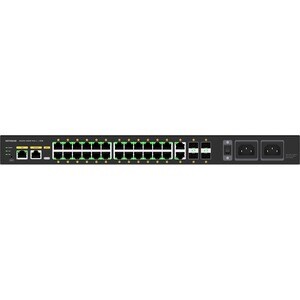 Netgear M4250-26G4F-PoE++ AV Line Managed Switch - 24 Ports - Manageable - 3 Layer Supported - Modular - 4 SFP Slots - 48.