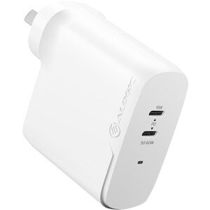 ALOGIC 2X68 Rapid Power 2 Port 68W GaN Charger �##USB-C (50W) + USB-C (Max. 18) --Includes 2m USB-C Charging Cable (ELPCC2