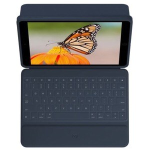 Logitech Rugged Combo 3 iPad® Keyboard Case with Smart Connector for iPad (7th, 8th, and 9th generation) - Classic Blue - 