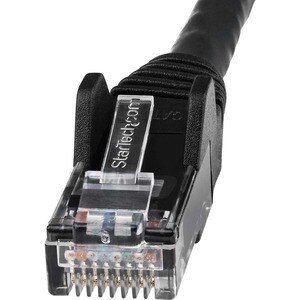 StarTech.com 1m CAT6 Ethernet Cable, LSZH (Low Smoke Zero Halogen), 10 GbE Snagless 100W PoE UTP RJ45 Black CAT 6 Network 