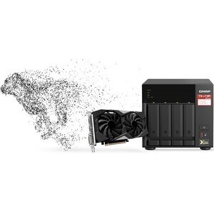 Système de stockage NAS QNAP TS-473A-8G - 4 x Total de compartiments - 5 Go Flash Memory Capacity Ryzen V1500B Quad-core (