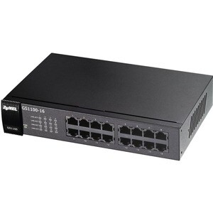 ZYXEL GS1100-16 16 Anschlüsse Ethernet-Switch - Gigabit-Ethernet - 100/1000Base-T - 2 Unterstützte Netzwerkschicht - 10 W 
