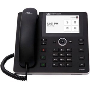 AudioCodes C450HD IP Phone - Corded - Cordless - Wi-Fi, Bluetooth - Wall Mountable - Black - VoIP - IEEE 802.11b/g/n - 2 x
