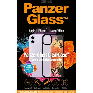 PanzerGlass ClearCase iPhone 11 - Black Edition - For Apple iPhone 11 Smartphone - Honeycomb Pattern - Black - Drop Resist