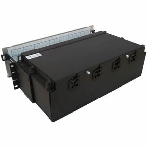 Eaton Tripp Lite Series Preloaded Fiber Patch Panel, 3U - 64x (12F MTP/MPO-PC to 4x LC Duplex F/F) 8F Trunk Cables, OM4 Mu