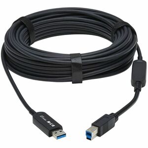 Eaton Tripp Lite Series USB 3.2 Gen 1 Plenum-Rated Fiber Active Optical Cable (AOC) - 5 Gbps, (A to B M/M), Black, 30 m - 