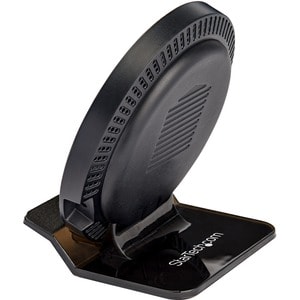 StarTech.com 15W Qi Wireless Charging Stand, Universal Qi Certified Wireless Charger Stand or Pad, For iPhone/Samsung Gala
