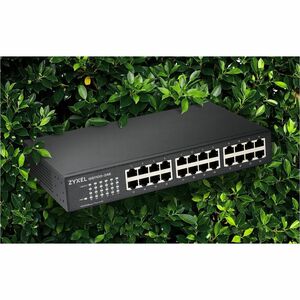 ZYXEL GS1100 GS1100-24E 24 Ports Ethernet Switch - Gigabit Ethernet - 100/1000Base-T - Black - 2 Layer Supported - 13 W Po