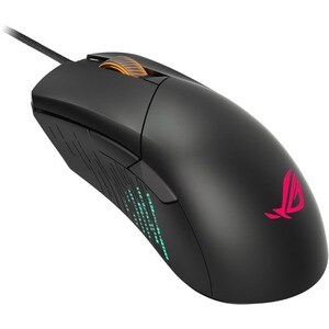 Asus ROG Gladius III Gaming Mouse - USB 2.0 - Optical - 6 Programmable Button(s) - Black - 1 - Cable - 26000 dpi - Scroll 