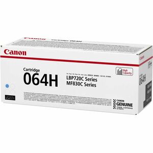 Canon 064H Original Laser Cartucho de toner - Embalagem Individual - Ciano - 1 Pedaço - Laser - 1