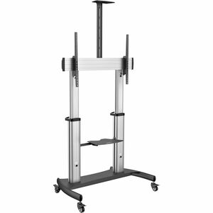 StarTech.com Support TV Mobile - Chariot Support Télé Robuste Écrans 60-100" 100kg - Hauteur Réglable - Support Télévision