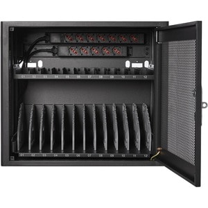 V7 CHGSTA12AC-1E Charging Cabinet - Up to 38.1 cm (15") Screen Support - 52.5 cm Height x 43 cm Width - Wall Mountable, Ta